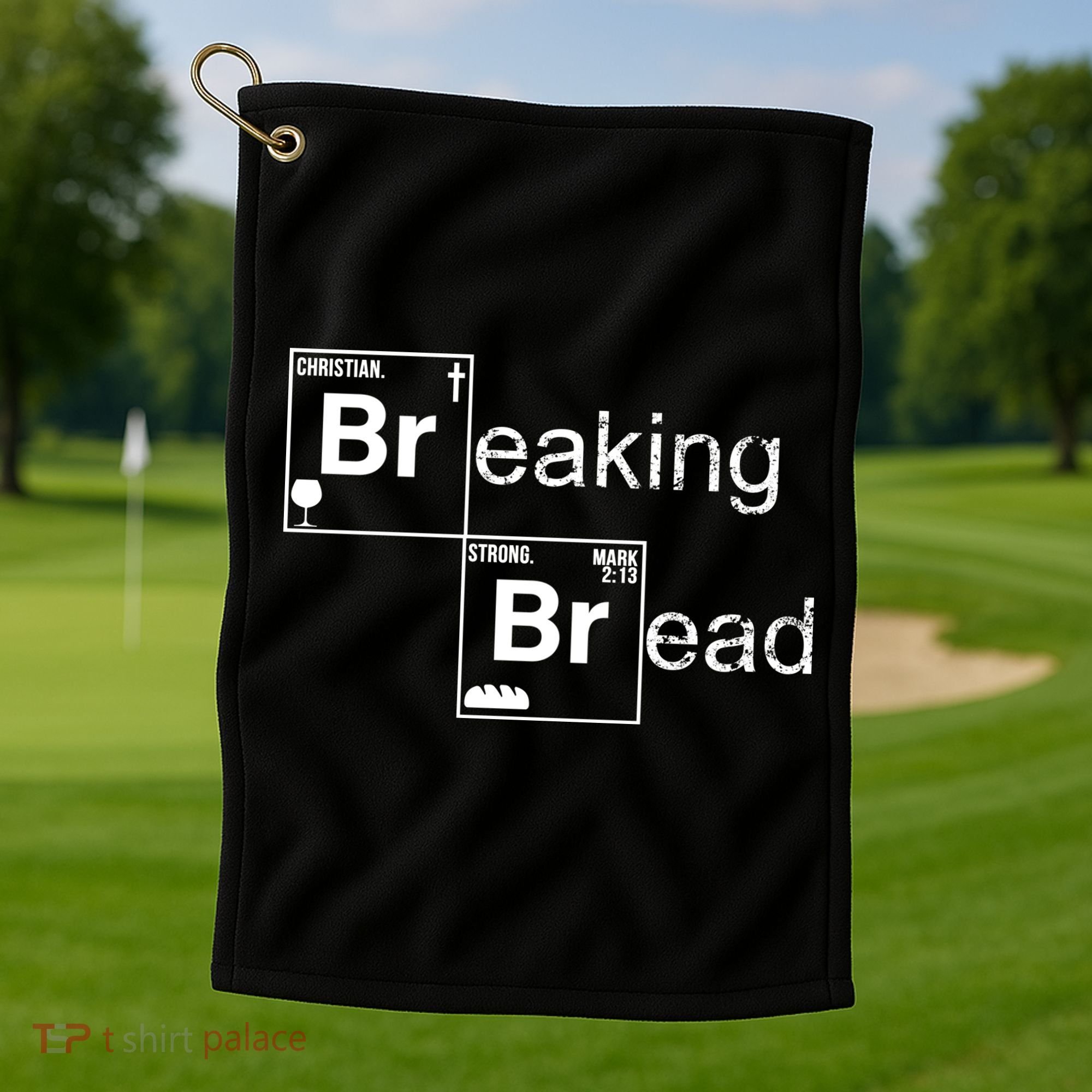 Breaking Bread Christian Faith Golf Towel