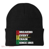 Breaking Every Chain Since 1865 Juneteenth Beanie thumb 0