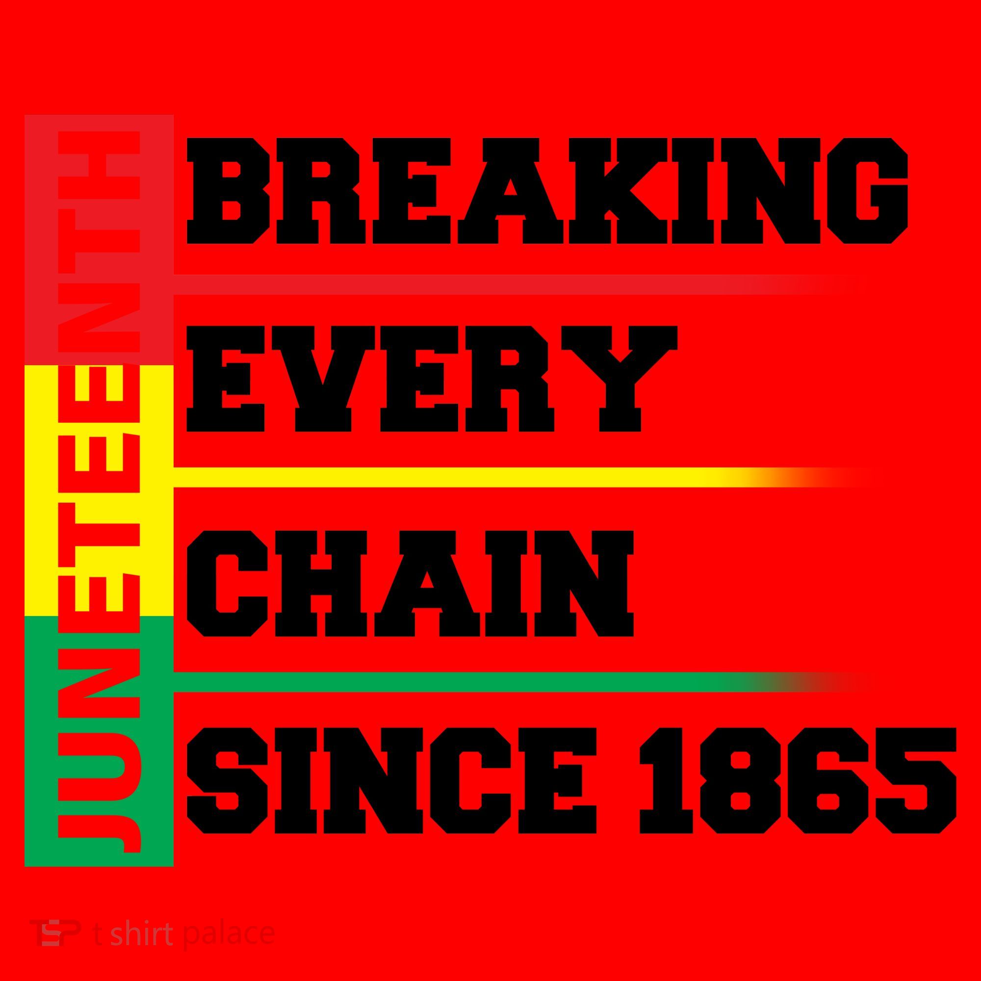 Breaking Every Chain Since 1865 Juneteenth Santa Hat