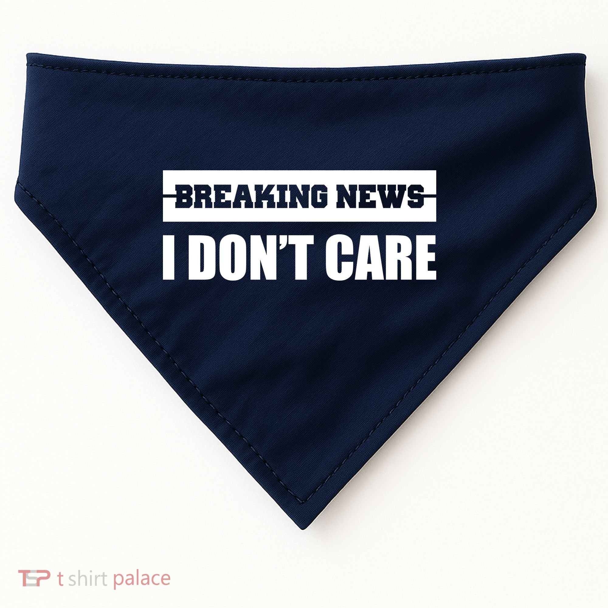Breaking News I Don't Care USA-Made Doggie Bandana