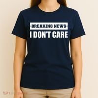 Breaking News I Don't Care T-Shirt thumb 4