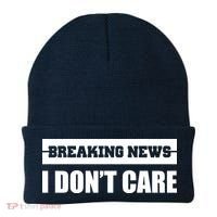 Breaking News I Don't Care Beanie thumb 0