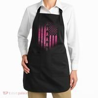 Breast Cancer American Flag Apron thumb 2