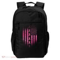 Breast Cancer American Flag Backpack thumb 0