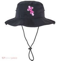 Breast Cancer Awareness Christian Pink Cross Ribbon Bucket Hat thumb 0