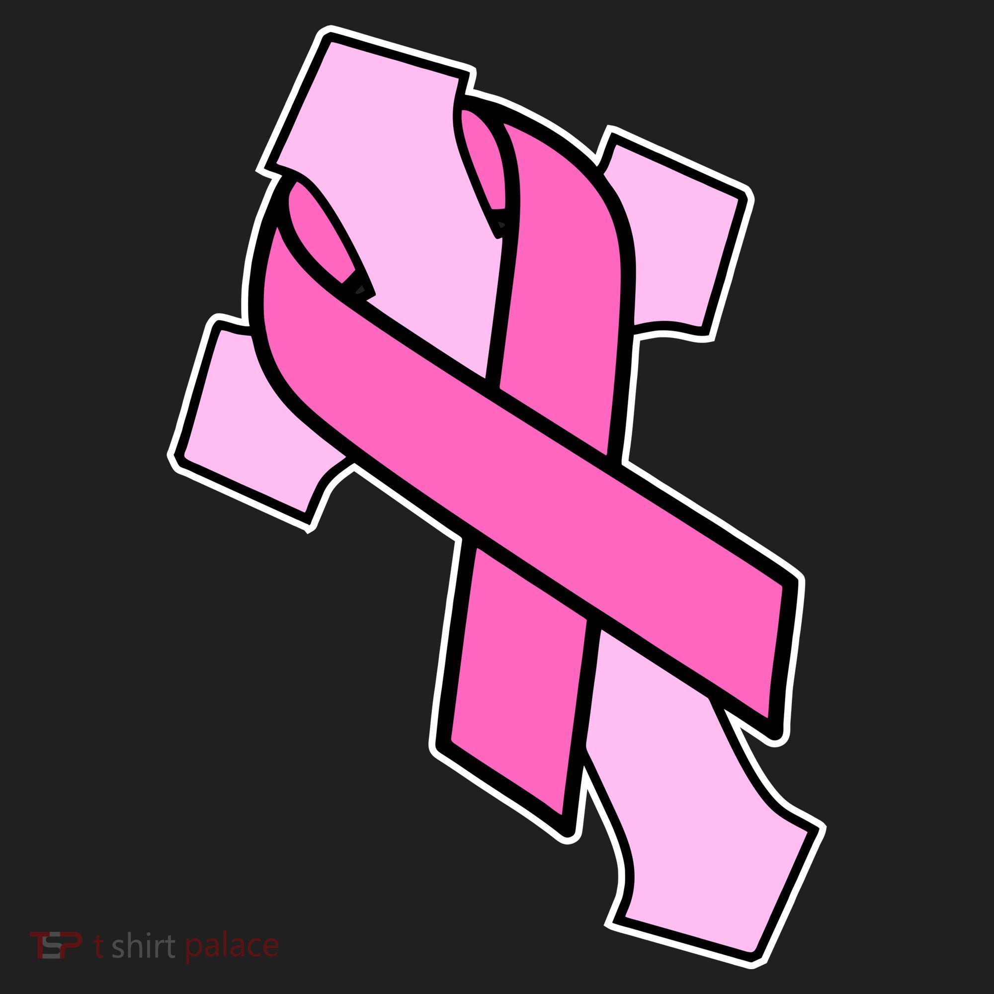 Breast Cancer Awareness Christian Pink Cross Ribbon Beanie