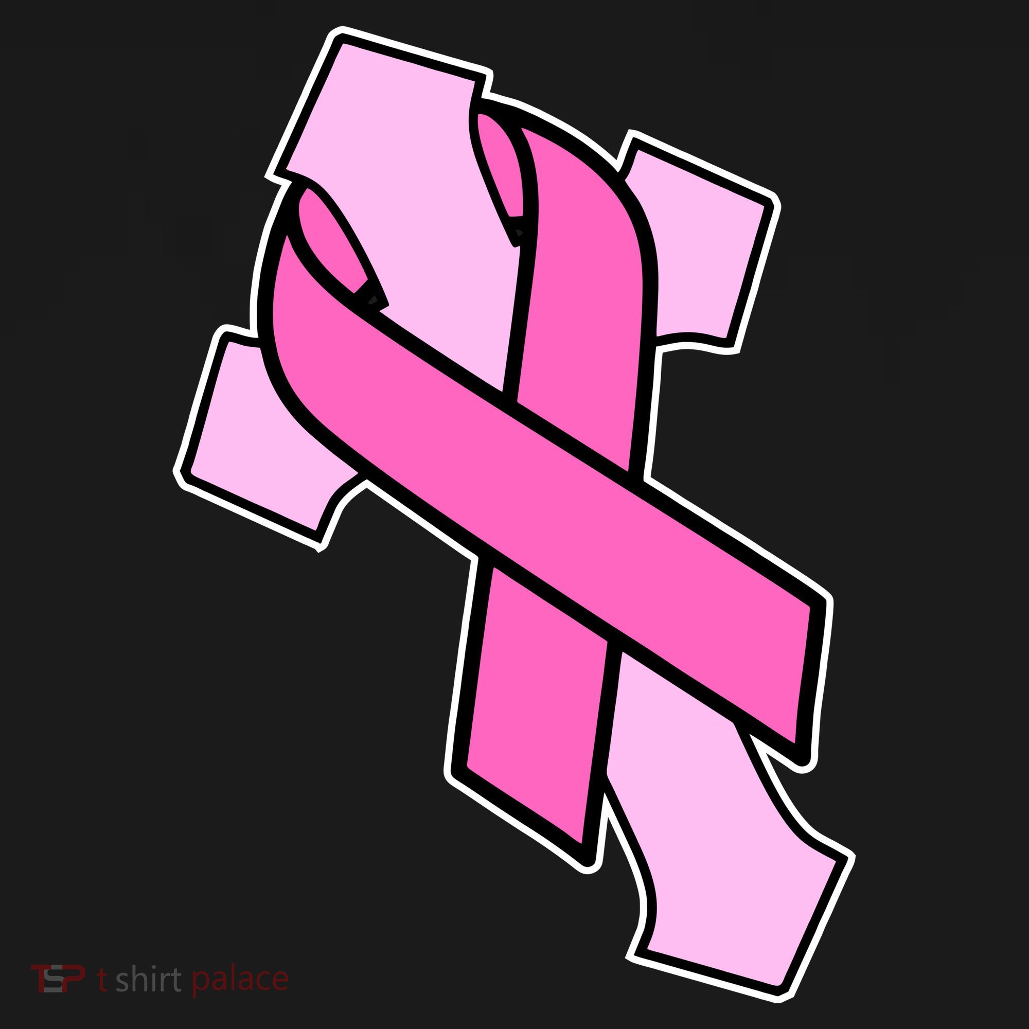 Breast Cancer Awareness Christian Pink Cross Ribbon Women's Hoodie