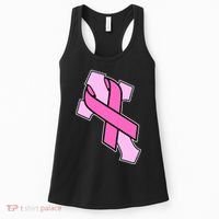 Breast Cancer Awareness Christian Pink Cross Ribbon Women's Tank Top thumb 0