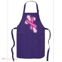 Breast Cancer Awareness Christian Pink Cross Ribbon Apron thumb 0
