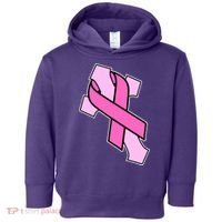 Breast Cancer Awareness Christian Pink Cross Ribbon Toddler Hoodie thumb 0