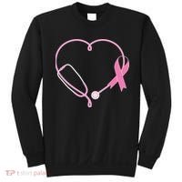 Breast Cancer Awareness Doctor Nurse Stethoscope Sweatshirt thumb 0