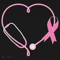 Breast Cancer Awareness Doctor Nurse Stethoscope Polo thumb 3