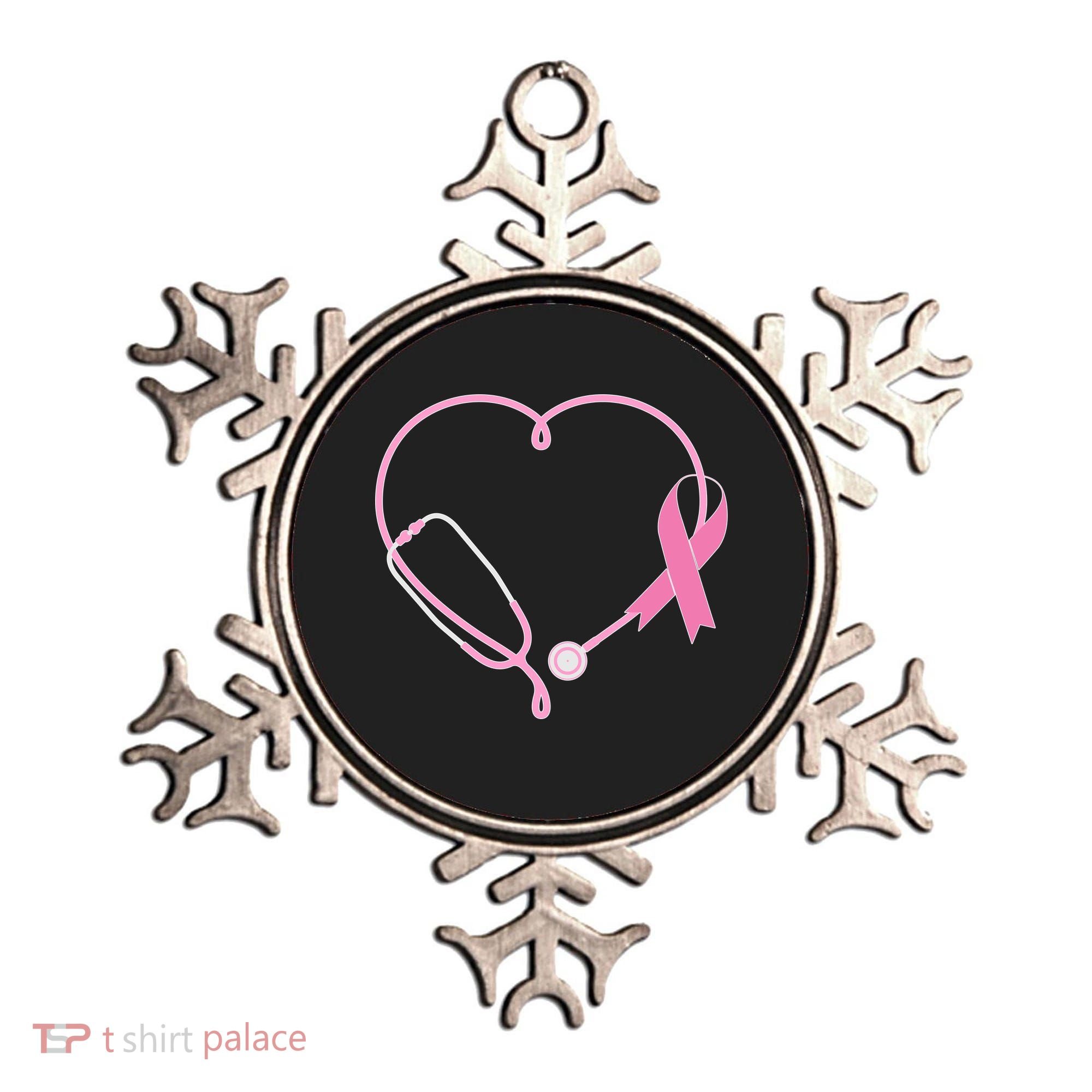 Breast Cancer Awareness Doctor Nurse Stethoscope Ornament
