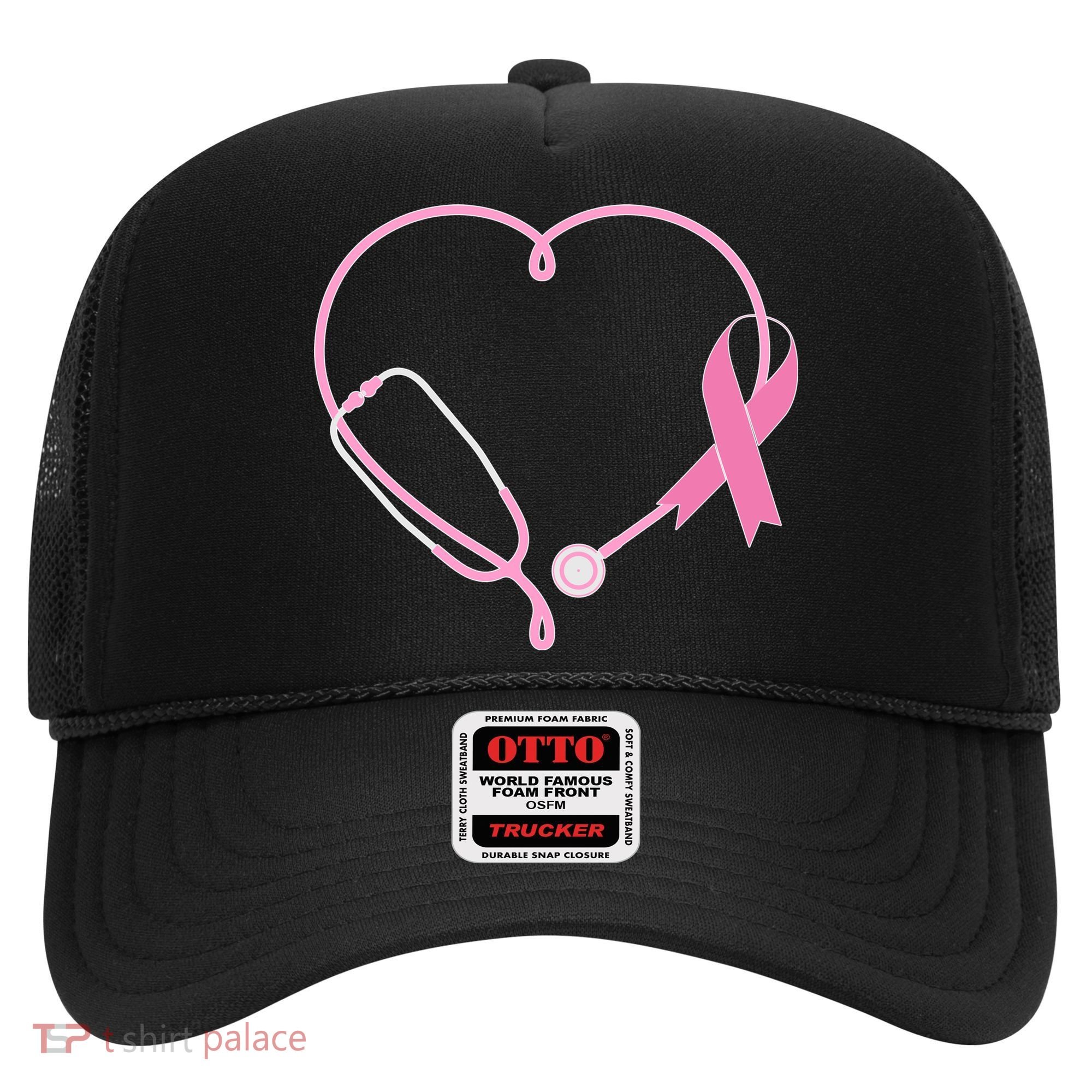 Breast Cancer Awareness Doctor Nurse Stethoscope Hat