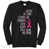 Breast Cancer Awareness Fearless Faith Sweatshirt thumb 0