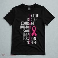 Breast Cancer Awareness Fearless Faith T-Shirt thumb 5