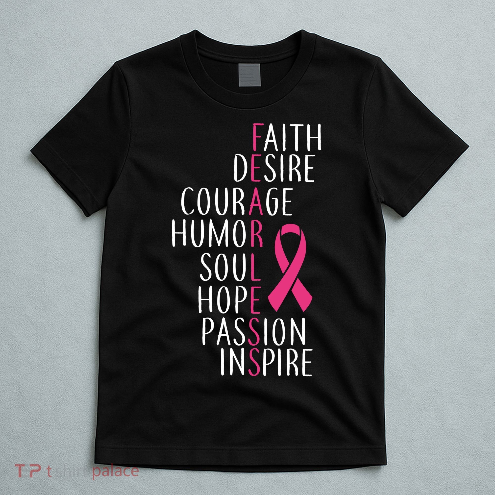 Breast Cancer Awareness Fearless Faith T-Shirt