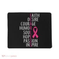 Breast Cancer Awareness Fearless Faith Mousepad thumb 0