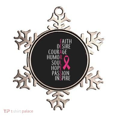 Breast Cancer Awareness Fearless Faith Ornament