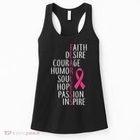 Breast Cancer Awareness Fearless Faith Women's Tank Top thumb 0
