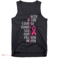 Breast Cancer Awareness Fearless Faith Tank Top thumb 0