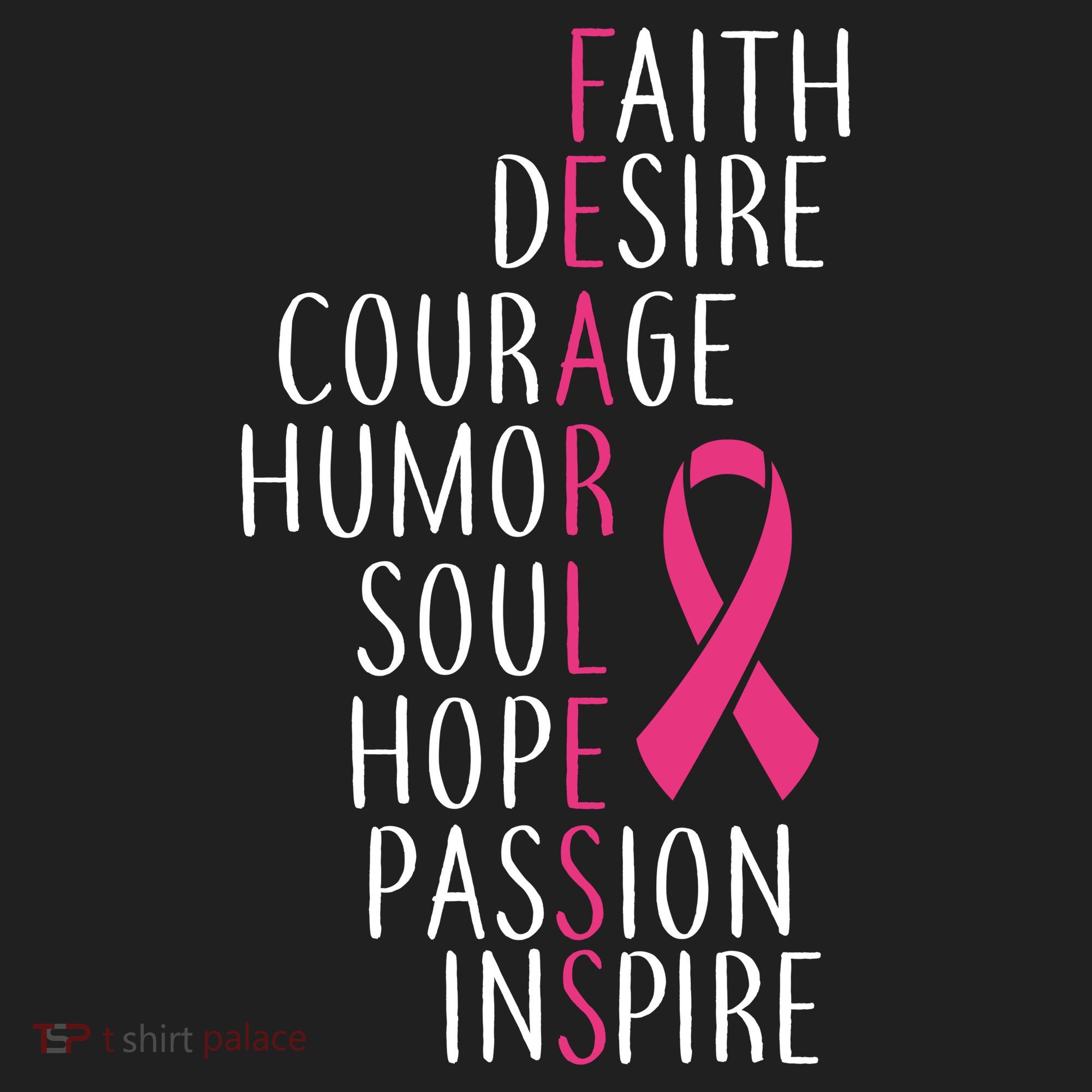 Breast Cancer Awareness Fearless Faith Golf Towel