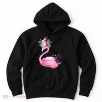 Breast Cancer Awareness Flamingo Floral Hoodie thumb 0