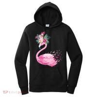 Breast Cancer Awareness Flamingo Floral Women's Hoodie thumb 0