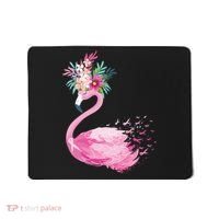 Breast Cancer Awareness Flamingo Floral Mousepad thumb 0