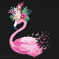 Breast Cancer Awareness Flamingo Floral Mousepad thumb 1