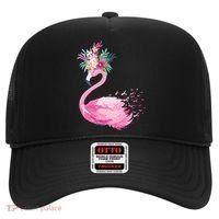 Breast Cancer Awareness Flamingo Floral Hat thumb 0