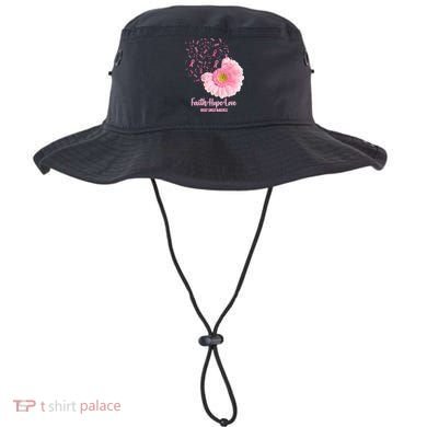 Breast Cancer Awareness Flowers Ribbons Bucket Hat