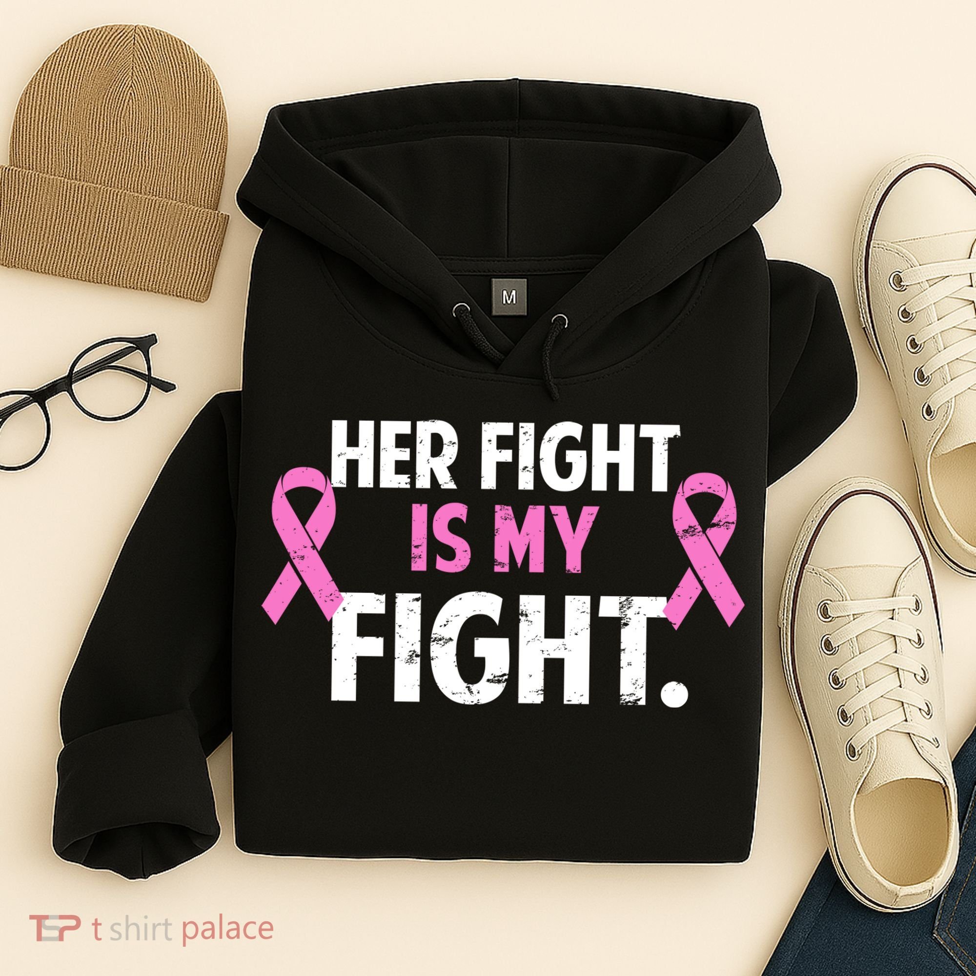 Breast Cancer Awareness Her Fight Is My Fight Hoodie