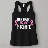 Breast Cancer Awareness Her Fight Is My Fight Women's Tank Top thumb 3