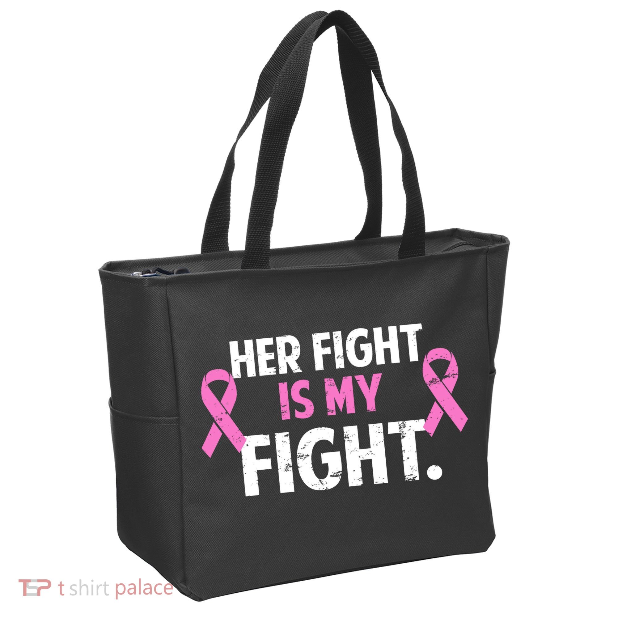Breast Cancer Awareness Her Fight Is My Fight Tote Bag