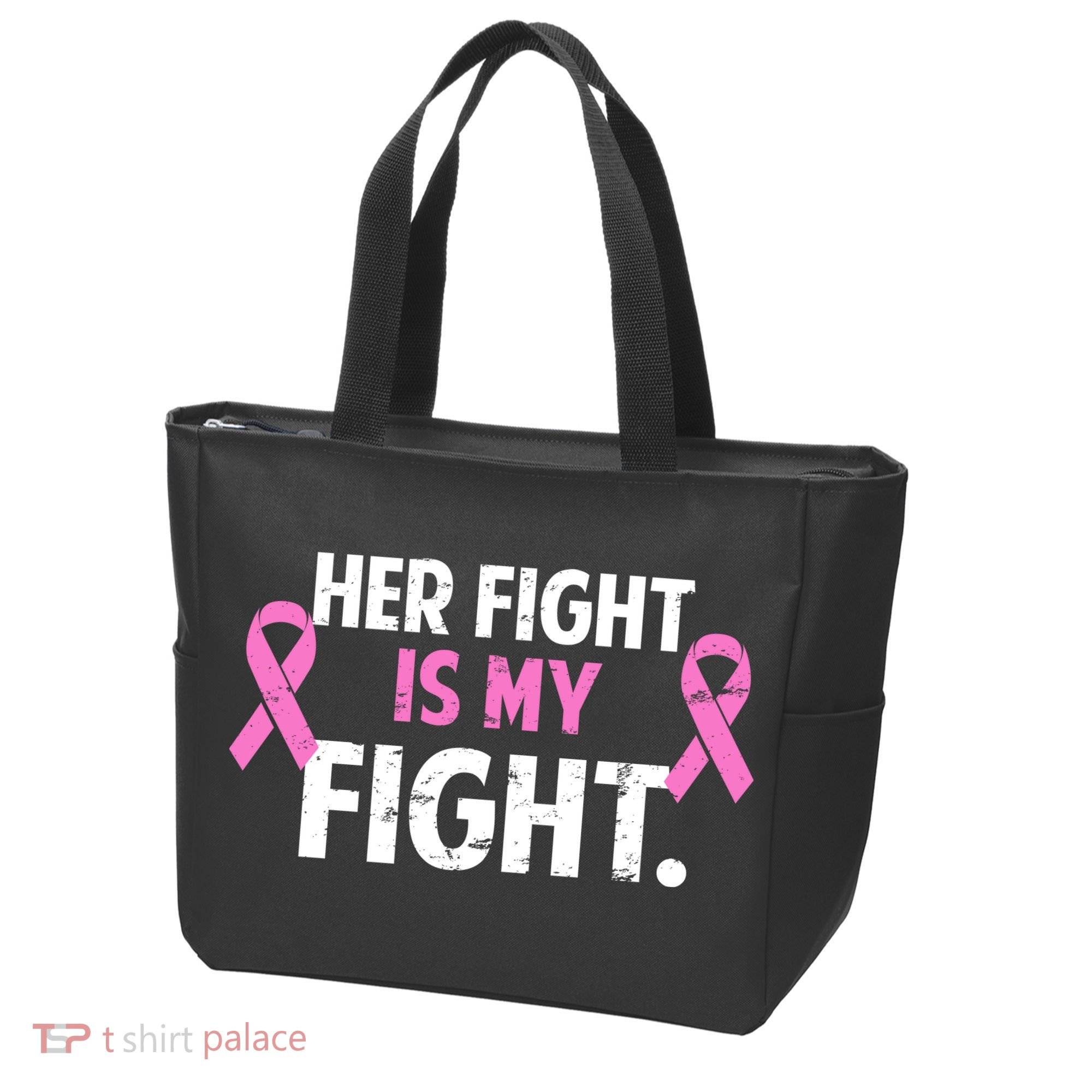 Breast Cancer Awareness Her Fight Is My Fight Tote Bag