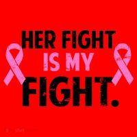 Breast Cancer Awareness Her Fight Is My Fight Santa Hat thumb 1