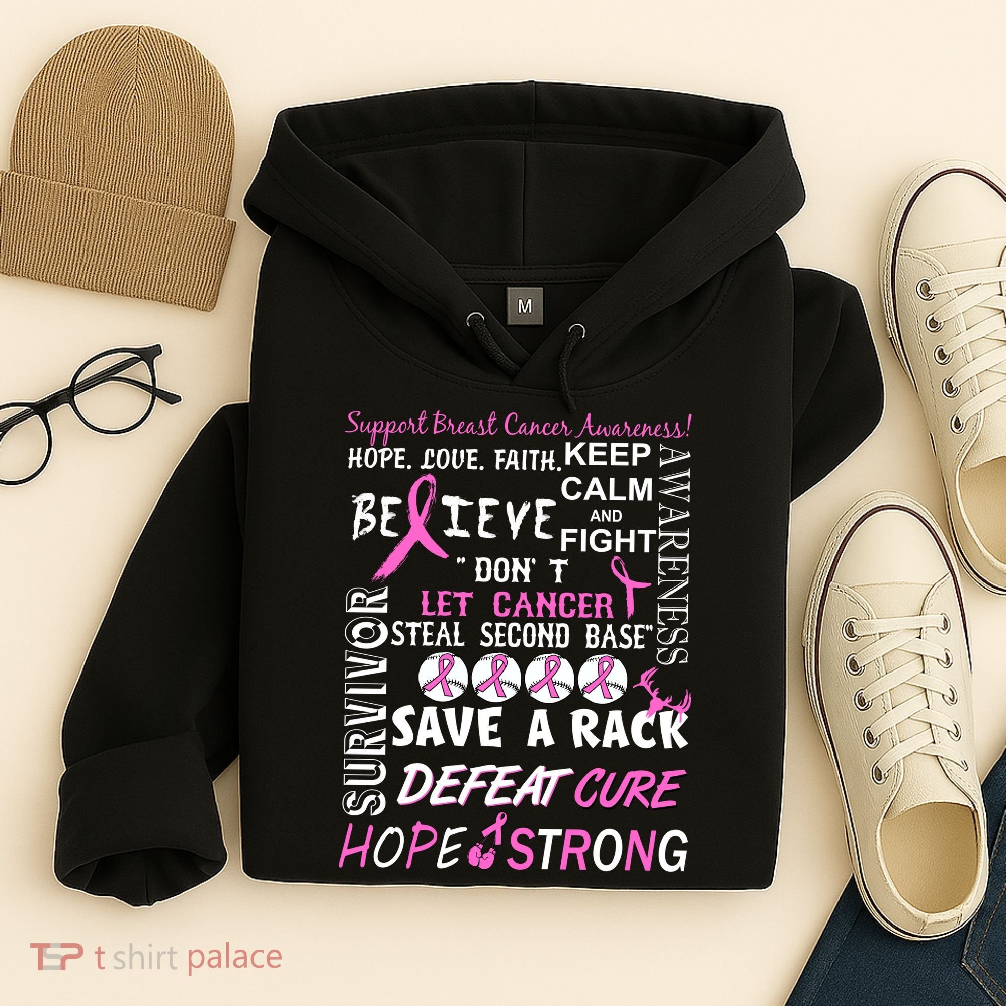 Breast Cancer Awareness Mash-Up Hoodie