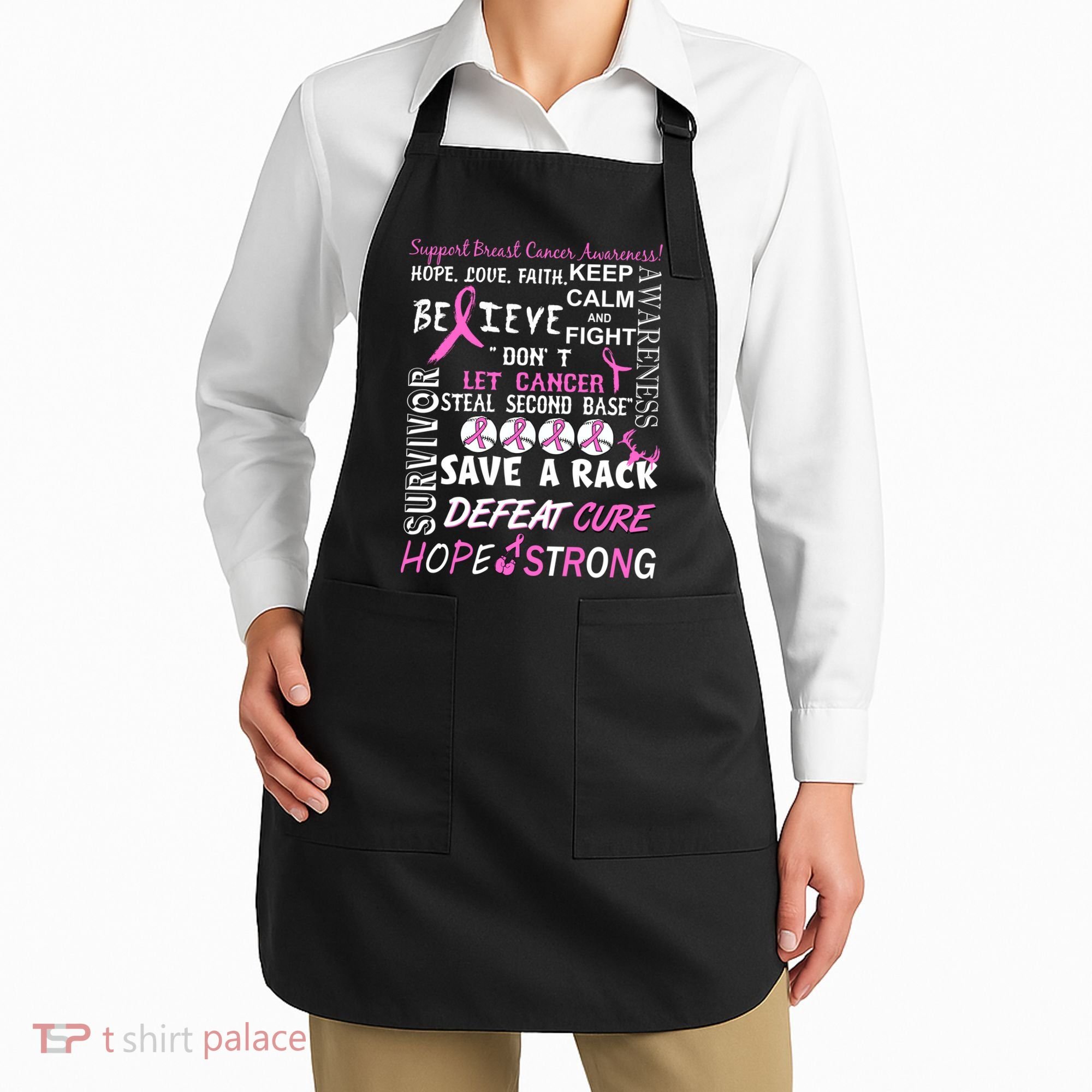 Breast Cancer Awareness Mash-Up Apron