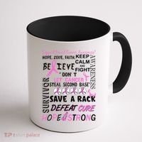 Breast Cancer Awareness Mash-Up Coffee Mug thumb 1