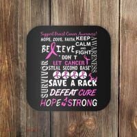 Breast Cancer Awareness Mash-Up Coaster thumb 0