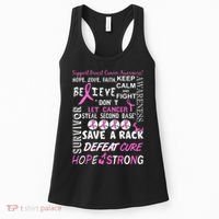 Breast Cancer Awareness Mash-Up Women's Tank Top thumb 0