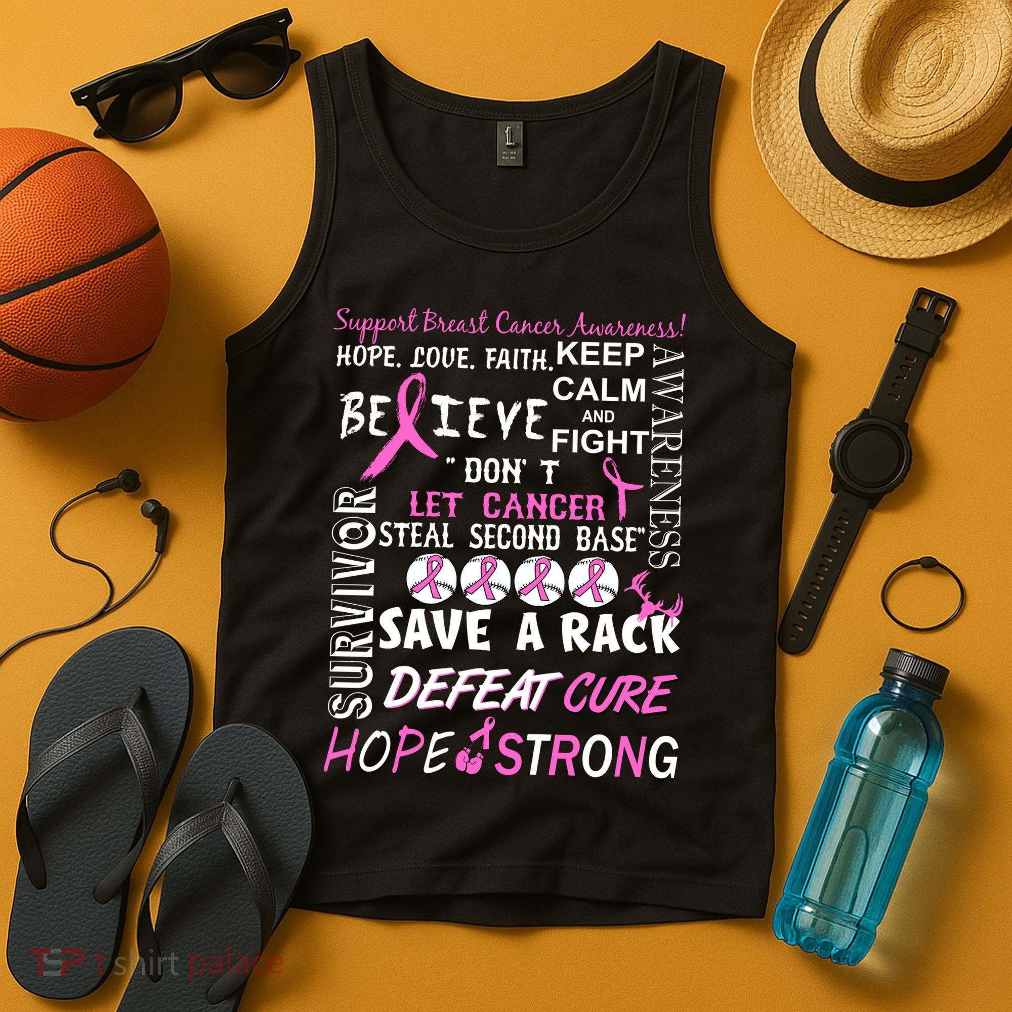 Breast Cancer Awareness Mash-Up Tank Top