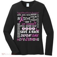 Breast Cancer Awareness Mash-Up Women's Long Sleeve Shirt thumb 0