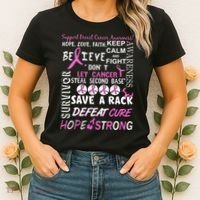 Breast Cancer Awareness Mash-Up Women's T-Shirt thumb 2
