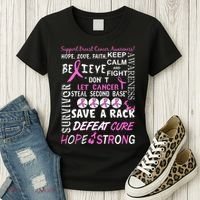 Breast Cancer Awareness Mash-Up Women's T-Shirt thumb 3