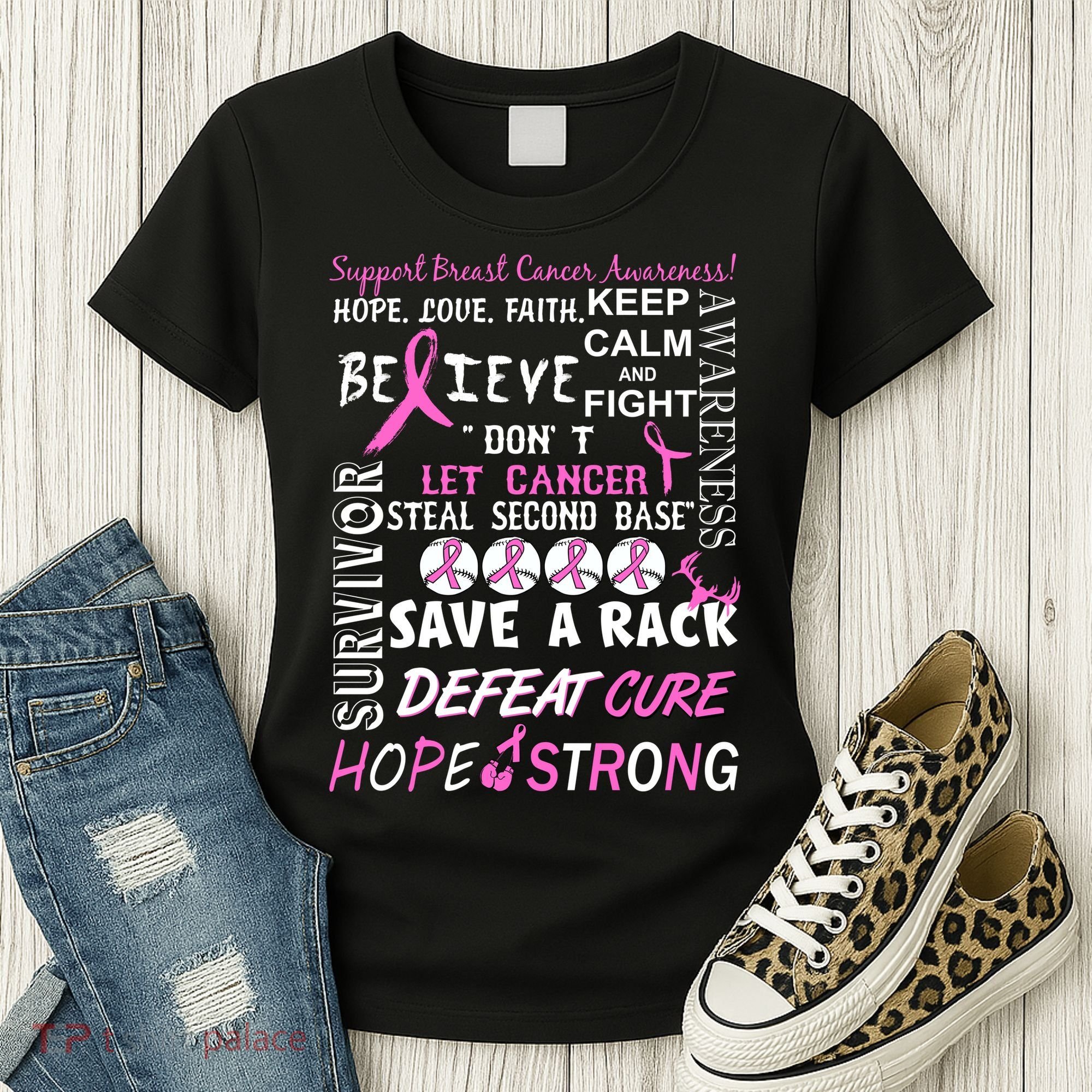 Breast Cancer Awareness Mash-Up Women's T-Shirt
