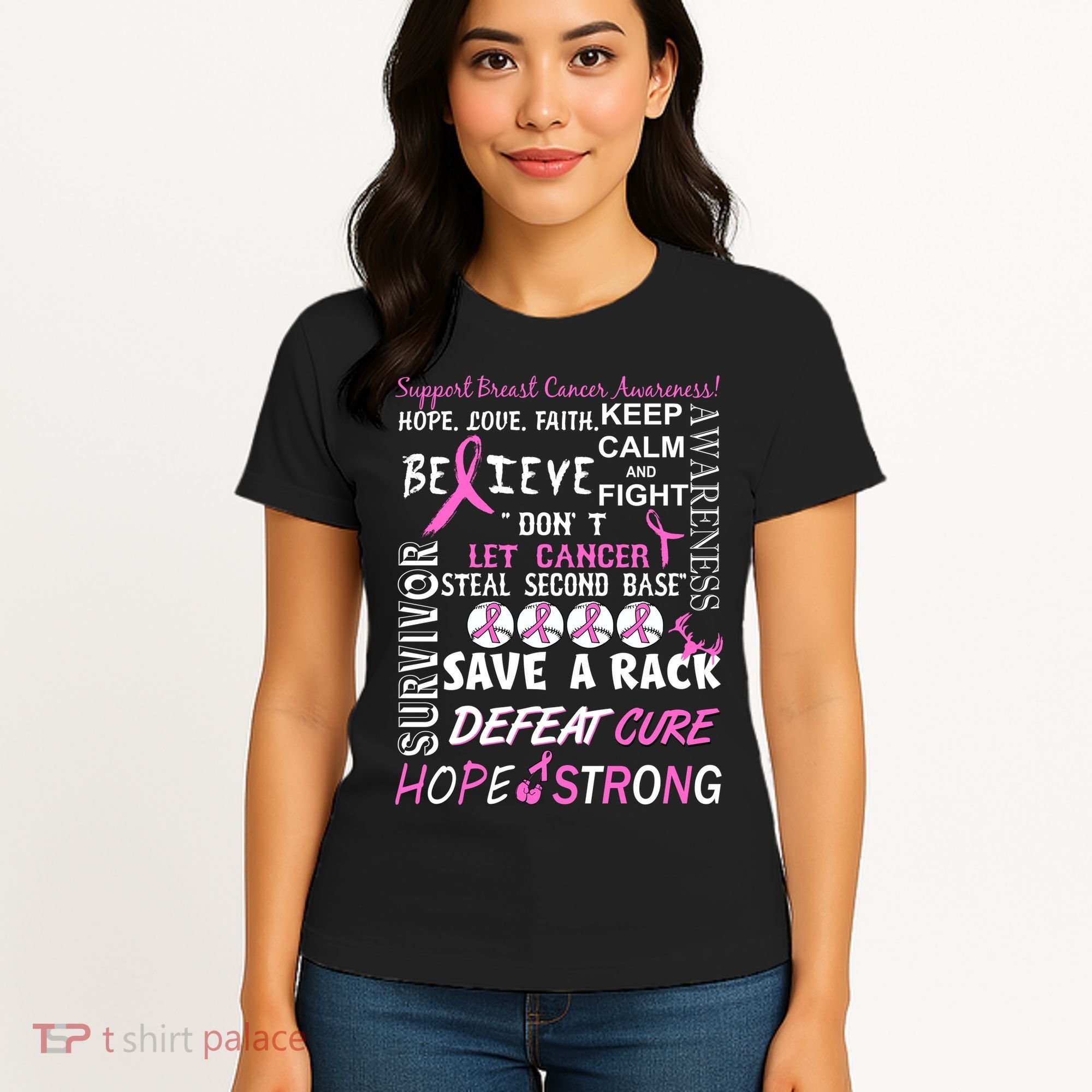 Breast Cancer Awareness Mash-Up Women's T-Shirt