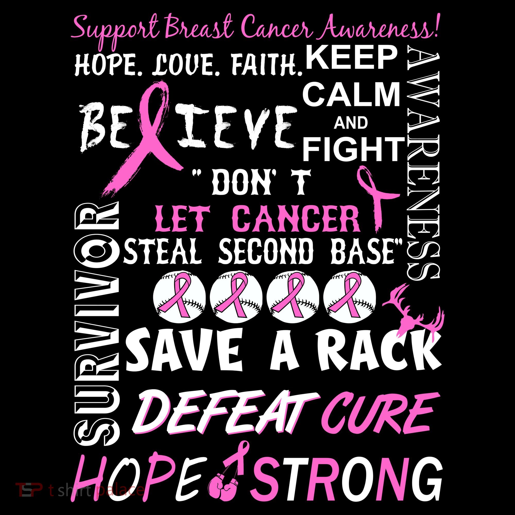 Breast Cancer Awareness Mash-Up Women's T-Shirt