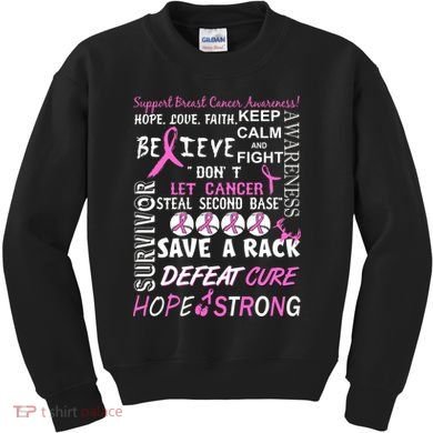 Breast Cancer Awareness Mash-Up Kids Sweatshirt